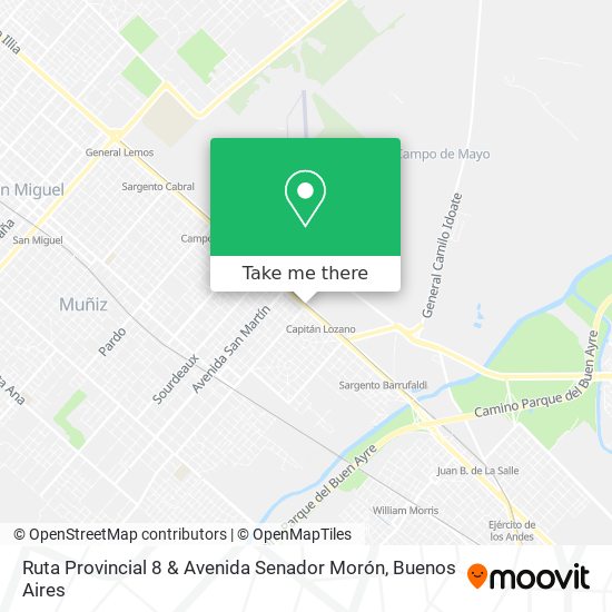 Ruta Provincial 8 & Avenida Senador Morón map