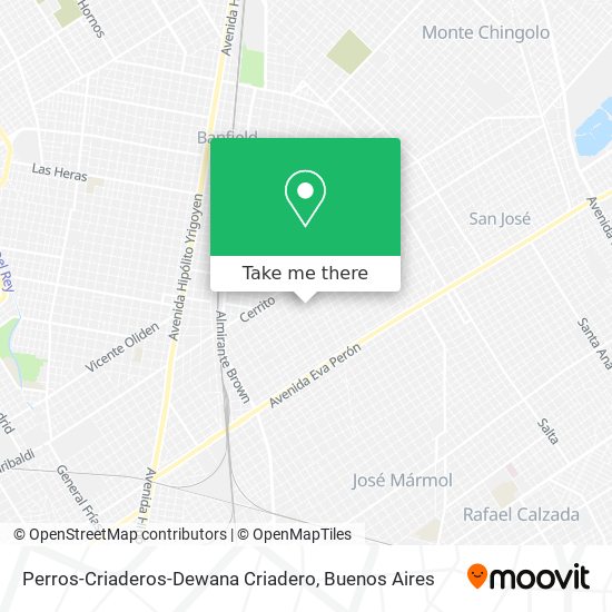 Mapa de Perros-Criaderos-Dewana Criadero