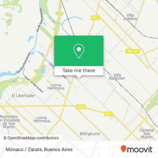 Mapa de Mónaco / Zarate