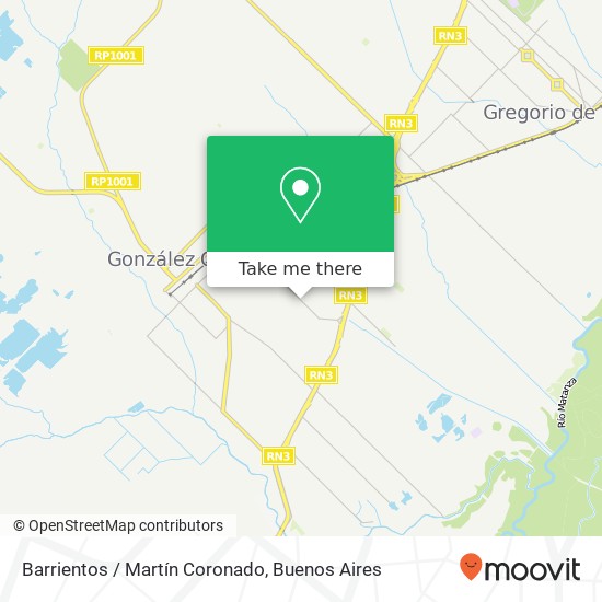 Barrientos / Martín Coronado map