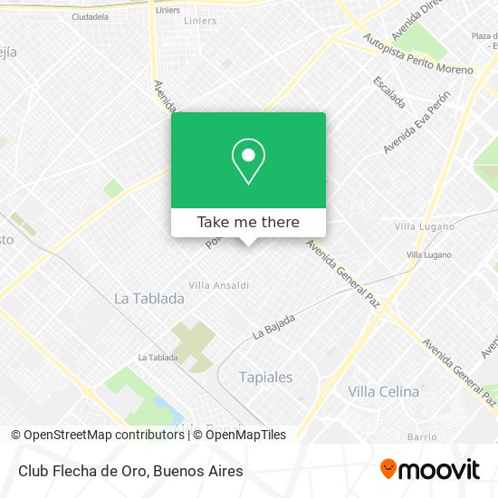 Club Flecha de Oro map