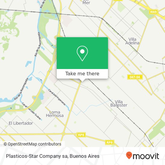 Mapa de Plasticos-Star Company sa