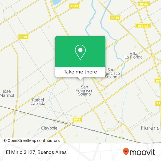 El Mirlo 3127 map