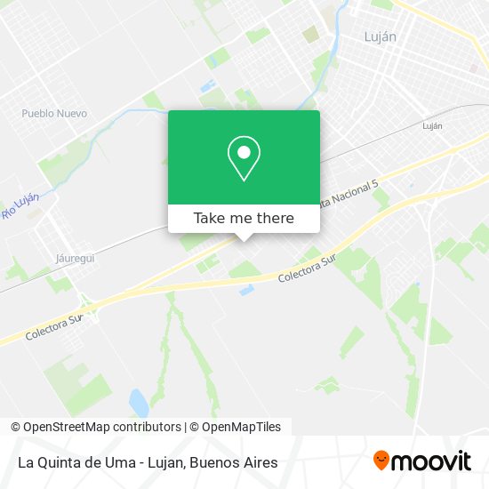 La Quinta de Uma - Lujan map