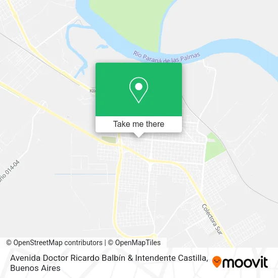 Mapa de Avenida Doctor Ricardo Balbín & Intendente Castilla
