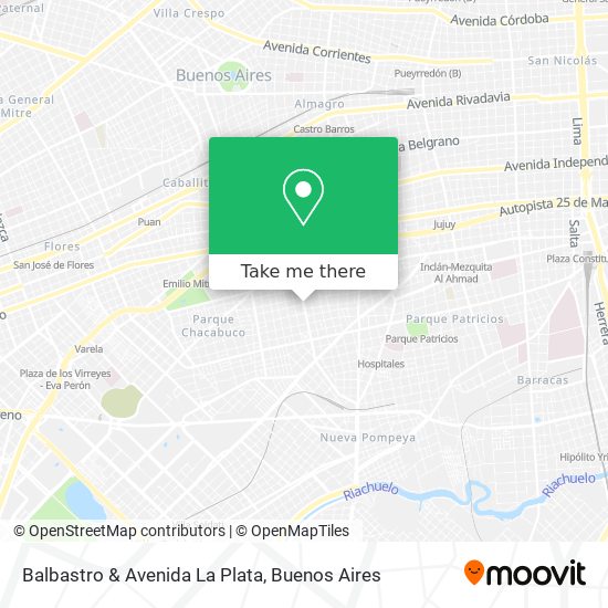 Balbastro & Avenida La Plata map