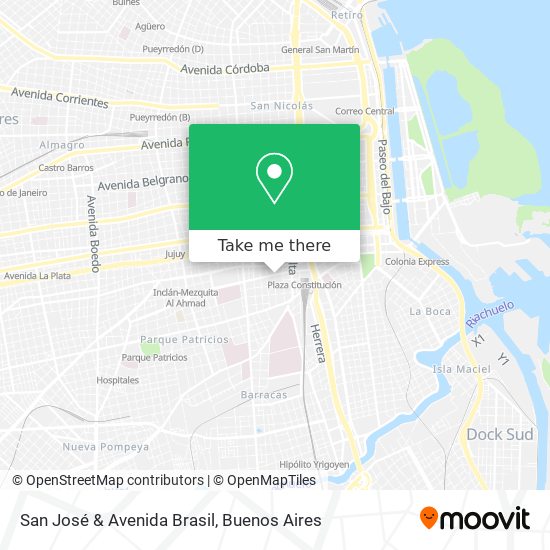 San José & Avenida Brasil map