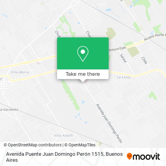 Avenida Puente Juan Domingo Perón 1515 map