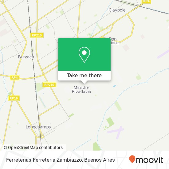 Ferreterias-Ferreteria Zambiazzo map