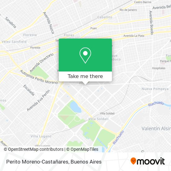 Perito Moreno-Castañares map