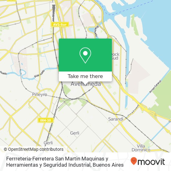 Ferrreteria-Ferretera San Martin Maquinas y Herramientas y Seguridad Industrial map