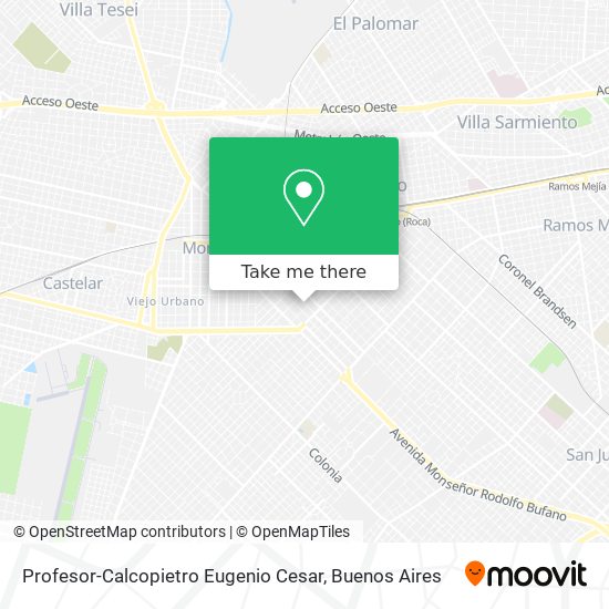 Profesor-Calcopietro Eugenio Cesar map