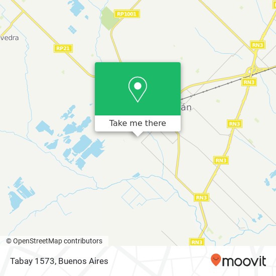 Tabay 1573 map