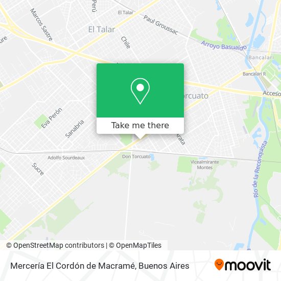 Mapa de Mercería El Cordón de Macramé