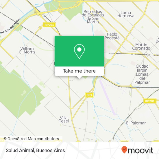 Salud Animal map