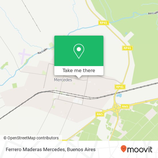 Ferrero Maderas Mercedes map