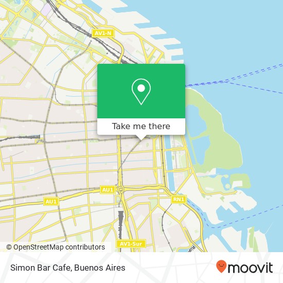 Simon Bar Cafe map