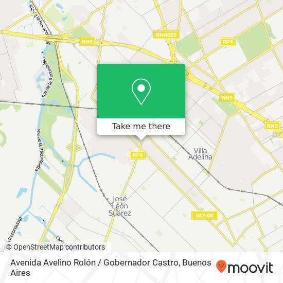 Mapa de Avenida Avelino Rolón / Gobernador Castro
