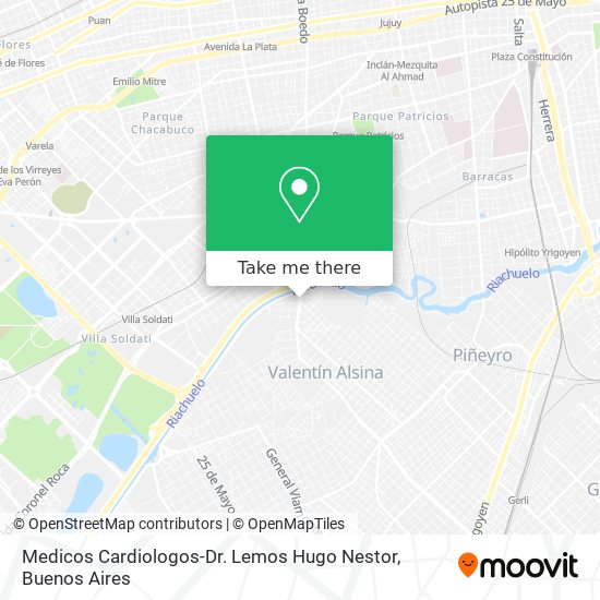 Mapa de Medicos Cardiologos-Dr. Lemos Hugo Nestor