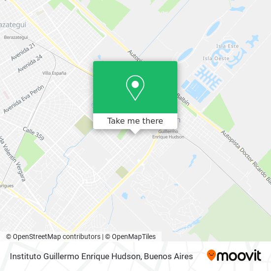 Mapa de Instituto Guillermo Enrique Hudson