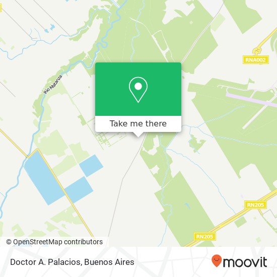 Doctor A. Palacios map