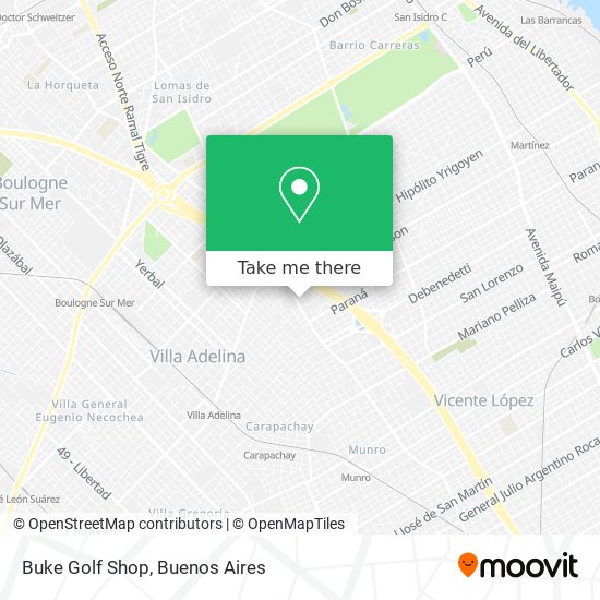 Buke Golf Shop map