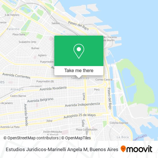 Estudios Juridicos-Marinelli Angela M map