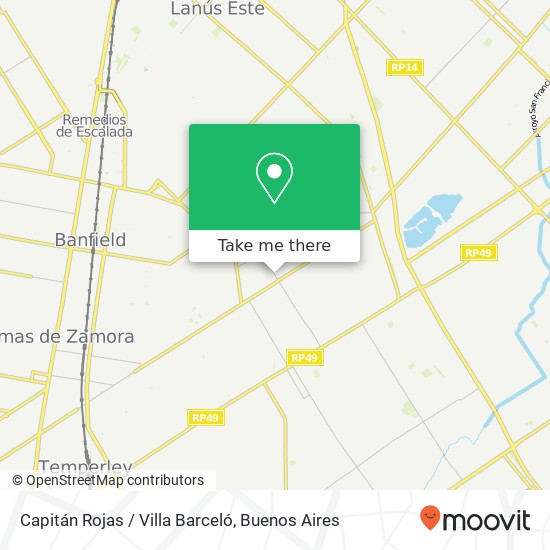 Capitán Rojas / Villa Barceló map