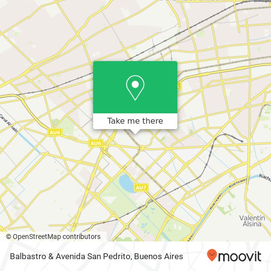 Balbastro & Avenida San Pedrito map