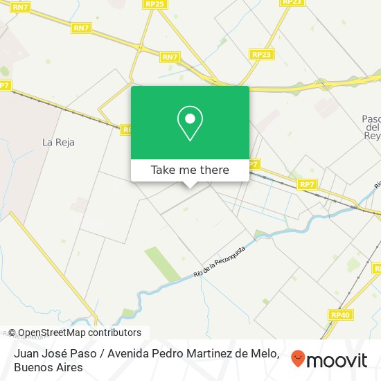 Mapa de Juan José Paso / Avenida Pedro Martinez de Melo