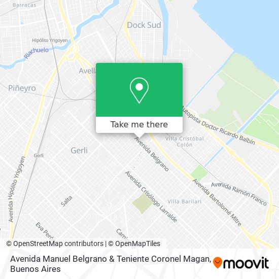 Avenida Manuel Belgrano & Teniente Coronel Magan map