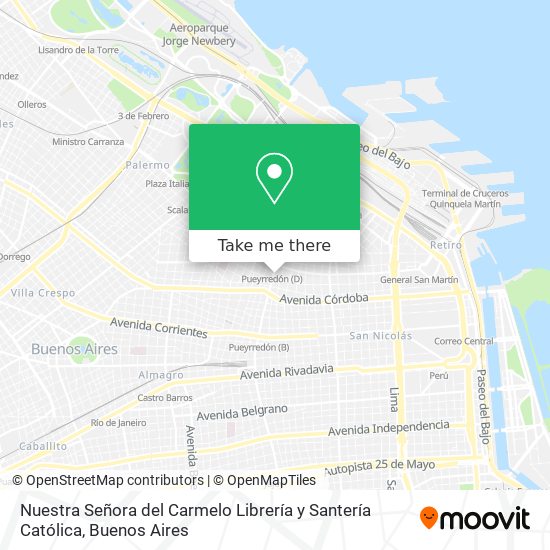 Nuestra Señora del Carmelo Librería y Santería Católica map