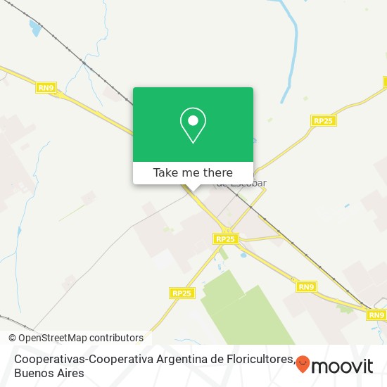 Cooperativas-Cooperativa Argentina de Floricultores map