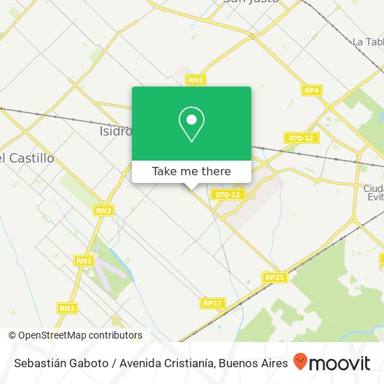 Sebastián Gaboto / Avenida Cristianía map