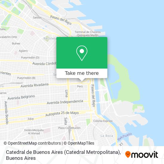 Mapa de Catedral de Buenos Aires (Catedral Metropolitana)