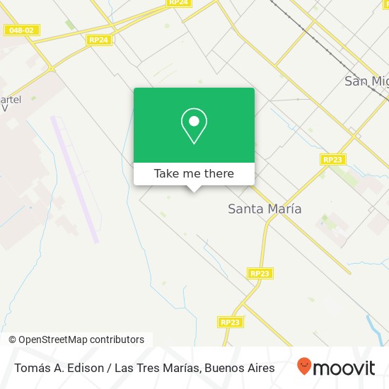 Mapa de Tomás A. Edison / Las Tres Marías