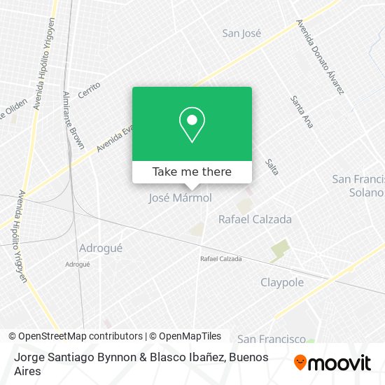 Jorge Santiago Bynnon & Blasco Ibañez map