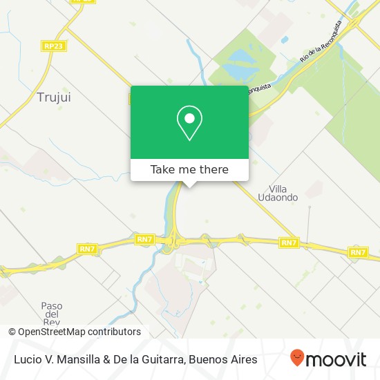 Lucio V. Mansilla & De la Guitarra map