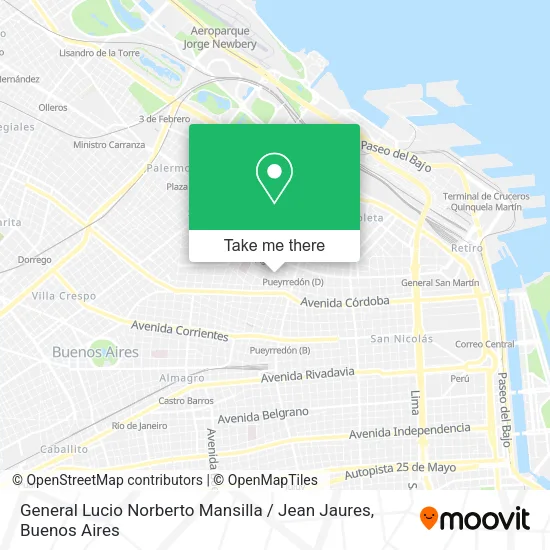 Mapa de General Lucio Norberto Mansilla / Jean Jaures