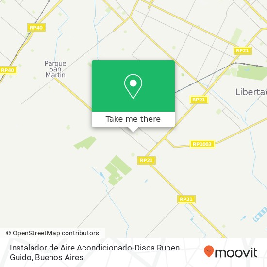 Instalador de Aire Acondicionado-Disca Ruben Guido map