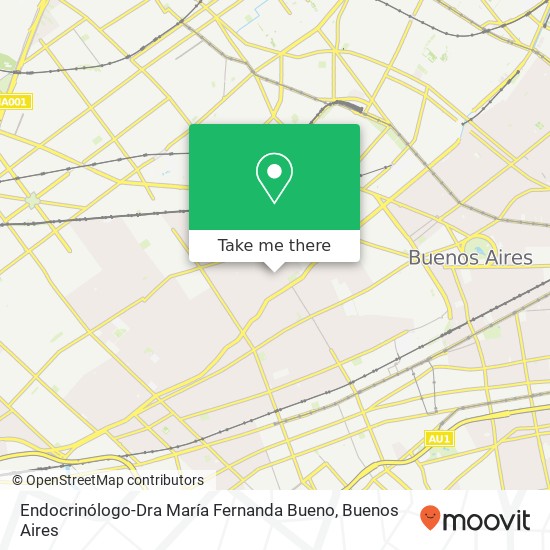 Mapa de Endocrinólogo-Dra María Fernanda Bueno