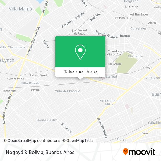 Nogoyá & Bolivia map