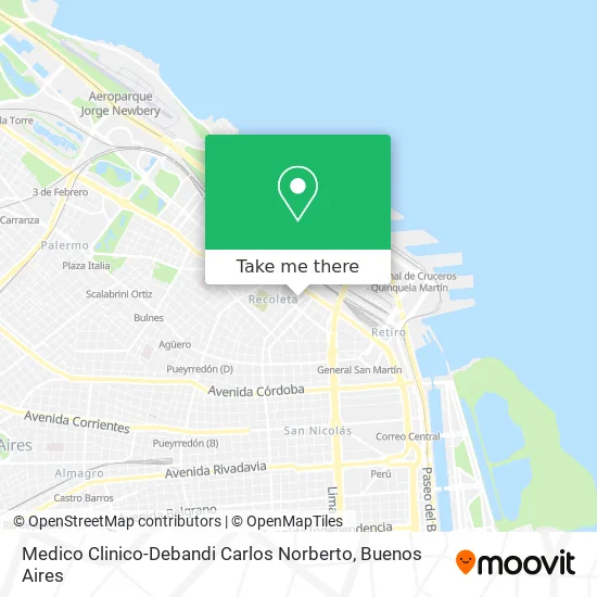 Mapa de Medico Clinico-Debandi Carlos Norberto