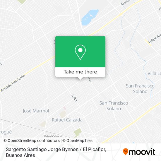 Sargento Santiago Jorge Bynnon / El Picaflor map