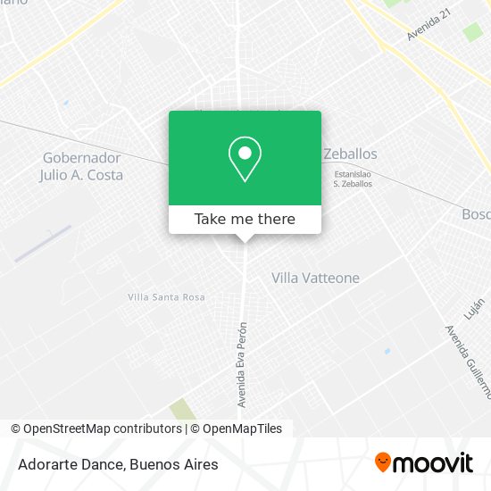 Adorarte Dance map