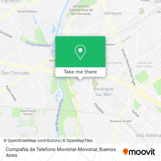 Compañía de Telefono Movistar-Movistar map