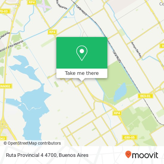 Ruta Provincial 4 4700 map