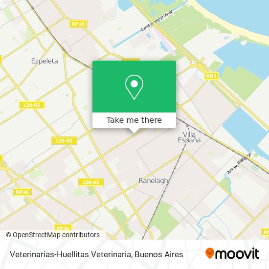 Mapa de Veterinarias-Huellitas Veterinaria