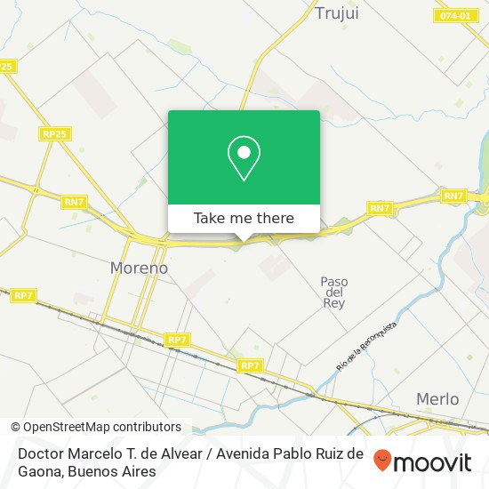 Doctor Marcelo T. de Alvear / Avenida Pablo Ruiz de Gaona map