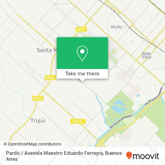 Mapa de Pardo / Avenida Maestro Eduardo Ferreyra
